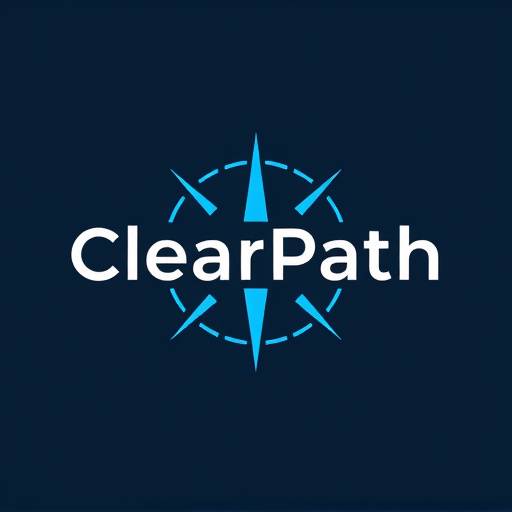 ClearPath Finance Logo - a stylized compass pointing towards financial growth